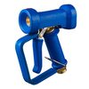 Wash down gun DINGA blue in brass, with handgrip, trigger handle and trigger protection